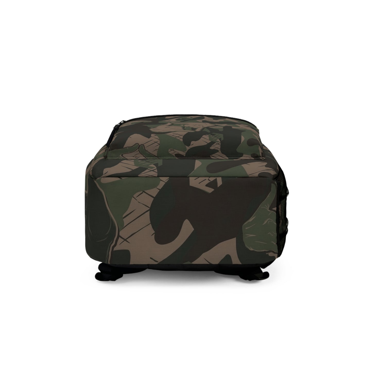 Double Shaka - Camo Leaf Backpack — Rugged Military Green Woodland Pattern School & Travel Bag