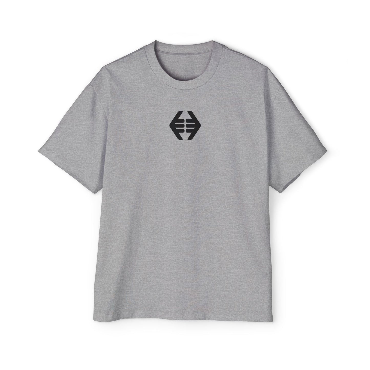 Lokal Vibes - Double Shaka Oversized Tee — Minimalist Black Hand Emblem Graphic T-Shirt