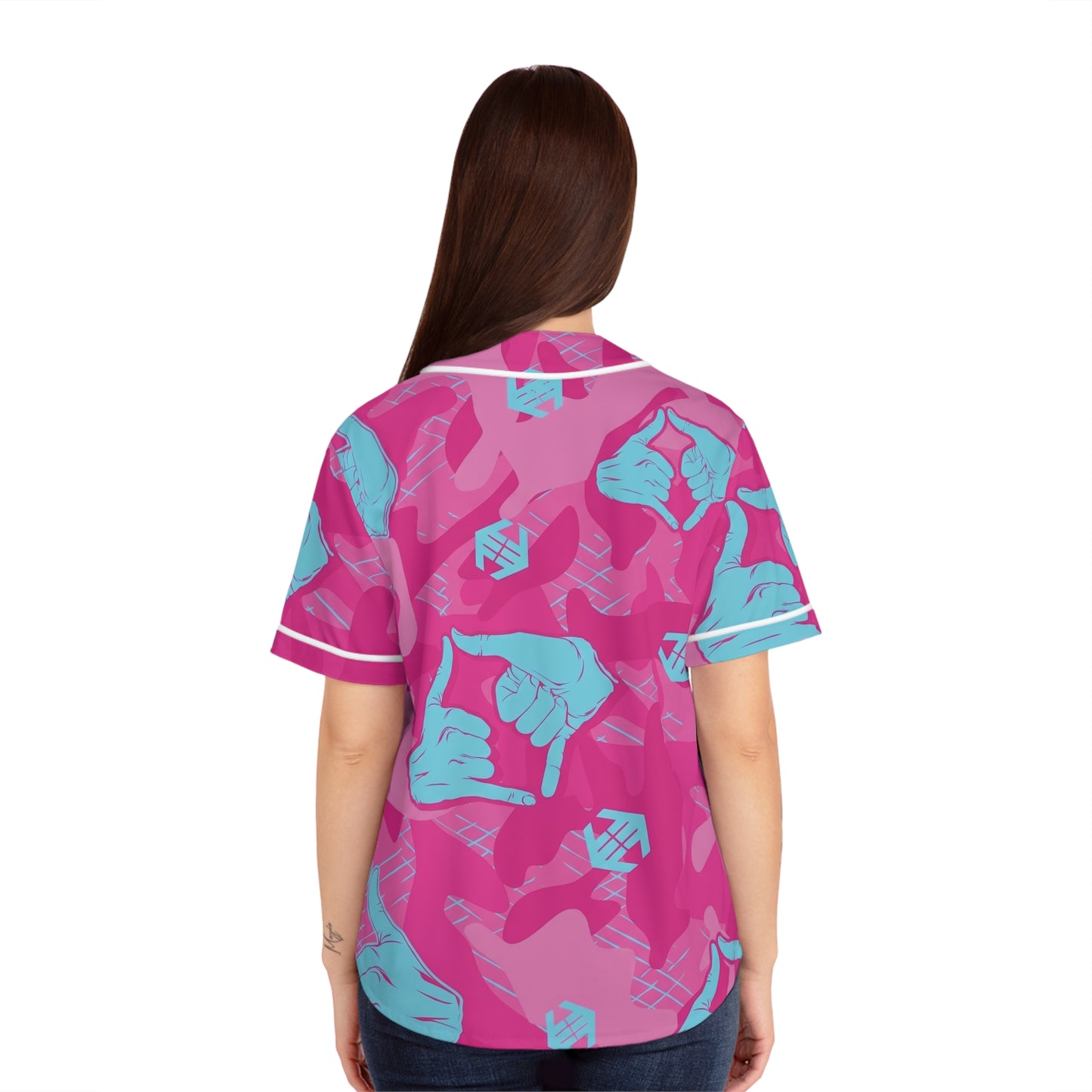Double Shaka Baseball Jersey - Women's All-Over Print