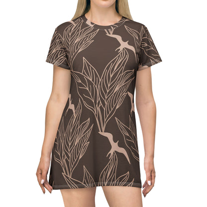 Iwa Bird - T-Shirt Dress (All-Over Print)