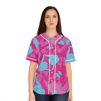 Double Shaka Baseball Jersey - Women's All-Over Print