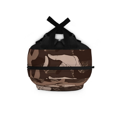 Double Shaka - Camo Shaka Hand Backpack — Brown Surf & Skate Streetwear Pack