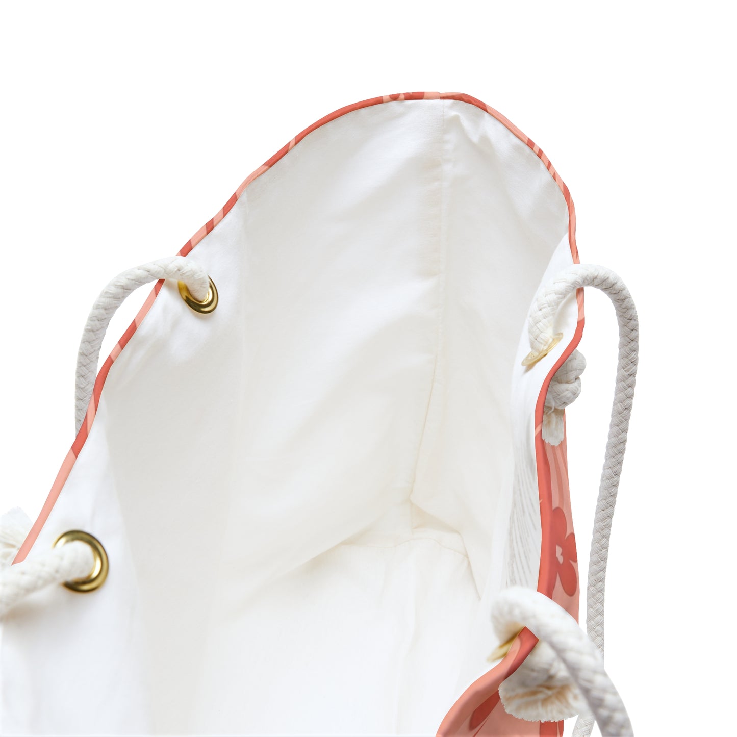 Peach Paradise - Coral Hibiscus Weekender Bag — Tropical Floral Travel Tote