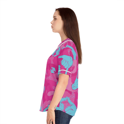 Double Shaka Baseball Jersey - Women's All-Over Print
