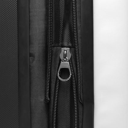 Aloha Shaka - Thumbs Up Suitcase Cover — Black & White Travel Luggage Protector with Repeating Thumbs-Up Pattern