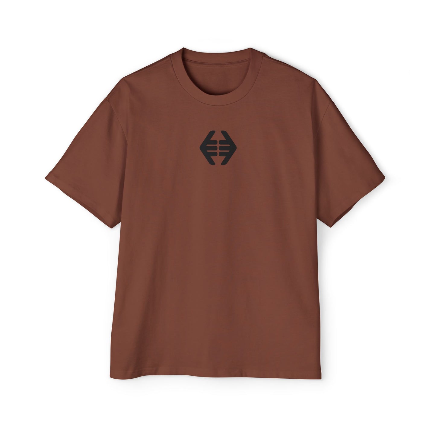 Lokal Vibes - Double Shaka Oversized Tee — Minimalist Black Hand Emblem Graphic T-Shirt