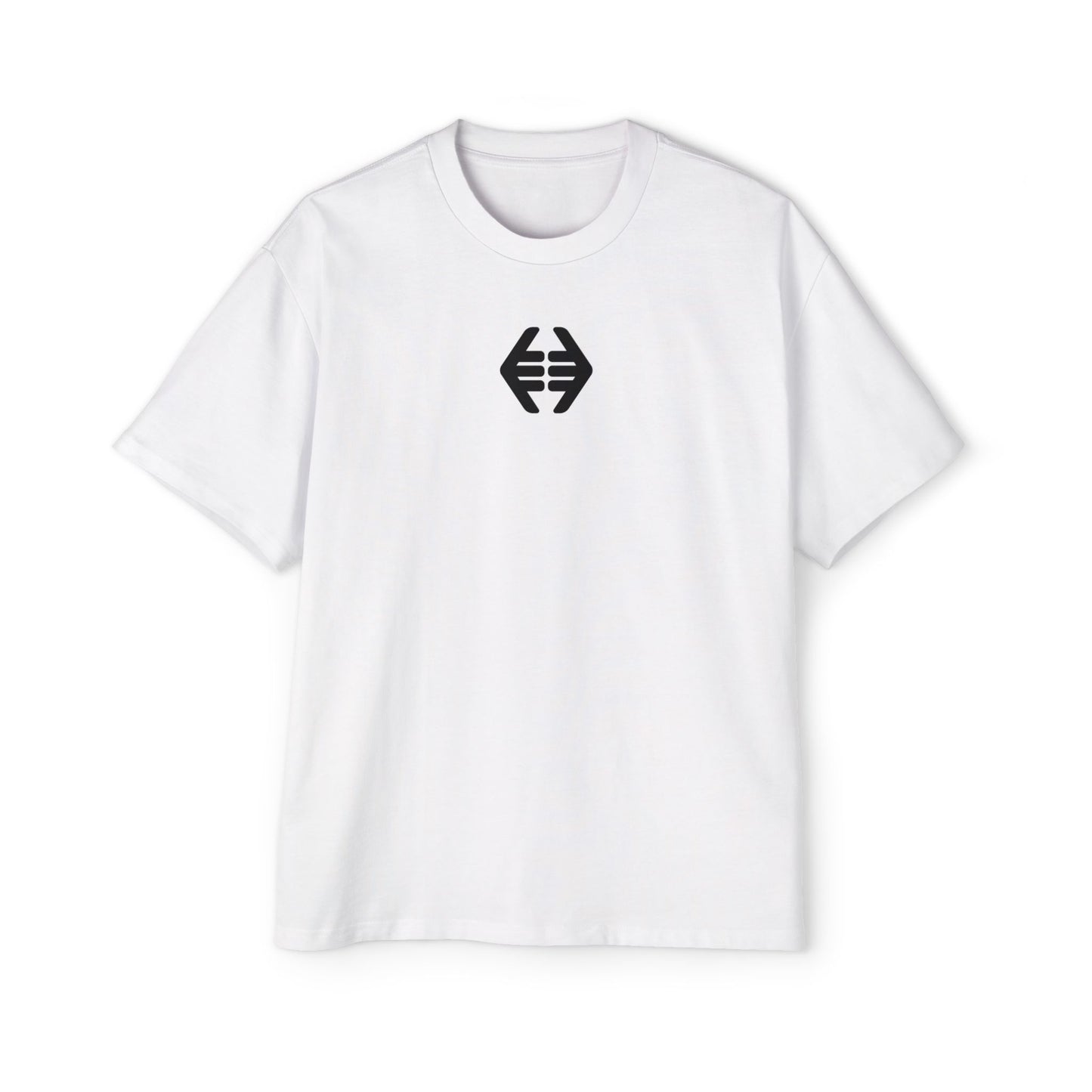Lokal Vibes - Double Shaka Oversized Tee — Minimalist Black Hand Emblem Graphic T-Shirt