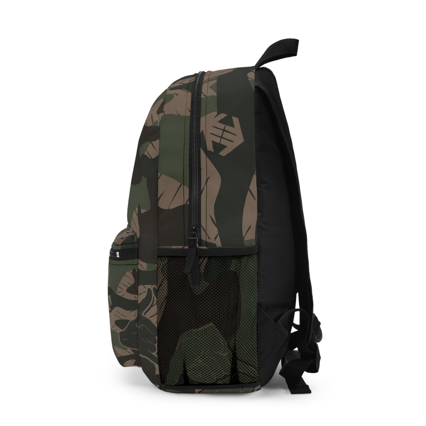 Double Shaka - Camo Leaf Backpack — Rugged Military Green Woodland Pattern School & Travel Bag