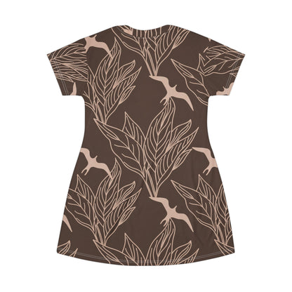 Iwa Bird - T-Shirt Dress (All-Over Print)