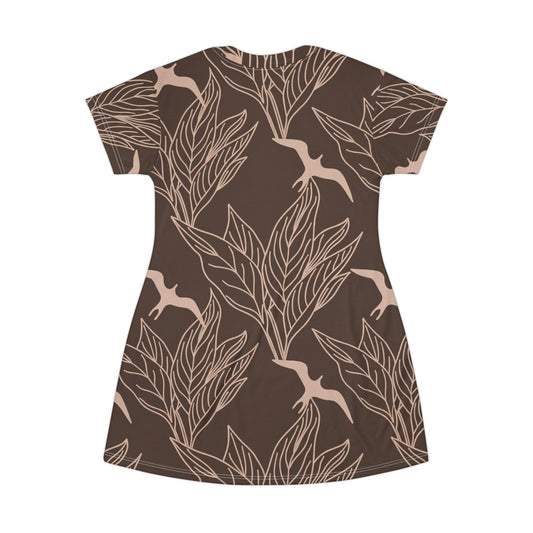 Iwa Bird - T-Shirt Dress (All-Over Print)