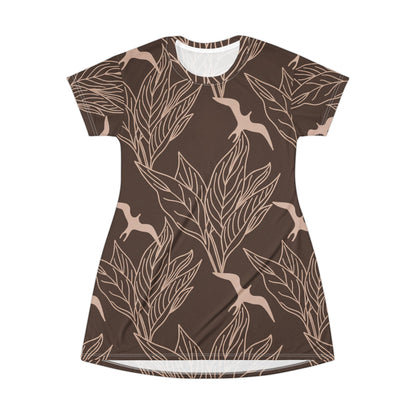 Iwa Bird - T-Shirt Dress (All-Over Print)