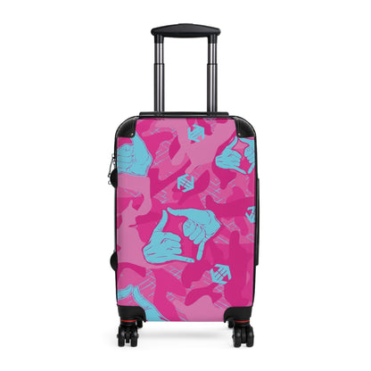 Double Shaka - Pattern Carry-On Suitcase — Tropical Surf Travel Luggage