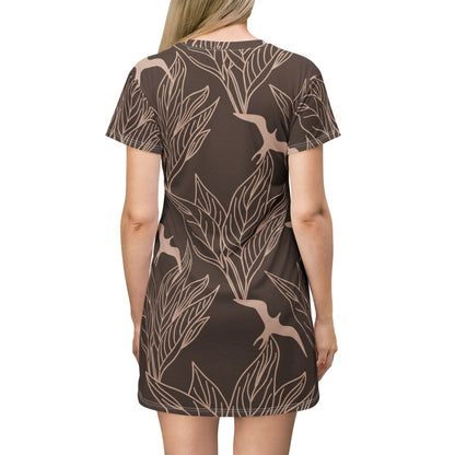 Iwa Bird - T-Shirt Dress (All-Over Print)