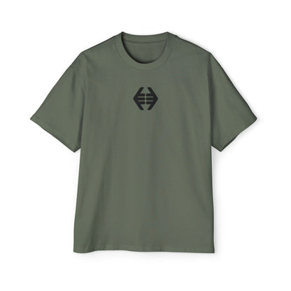 Lokal Vibes - Double Shaka Oversized Tee — Minimalist Black Hand Emblem Graphic T-Shirt