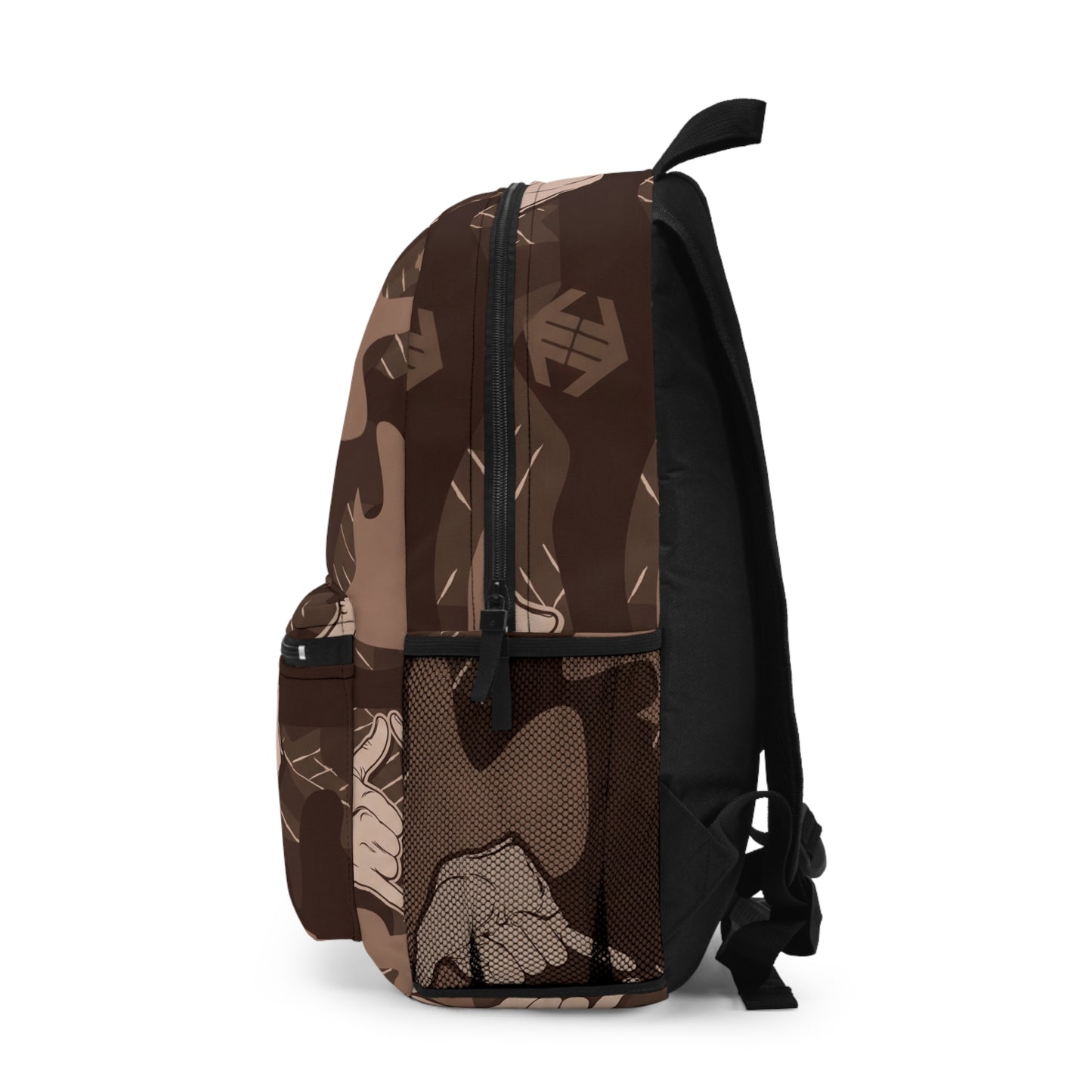 Double Shaka - Camo Shaka Hand Backpack — Brown Surf & Skate Streetwear Pack
