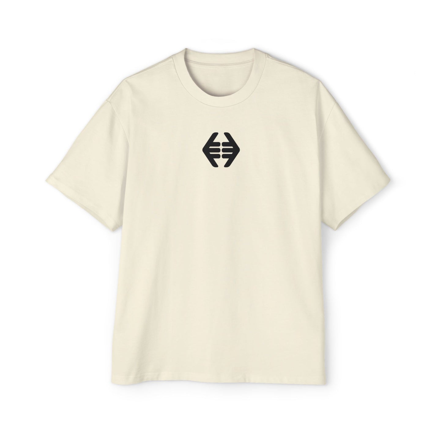 Lokal Vibes - Double Shaka Oversized Tee — Minimalist Black Hand Emblem Graphic T-Shirt
