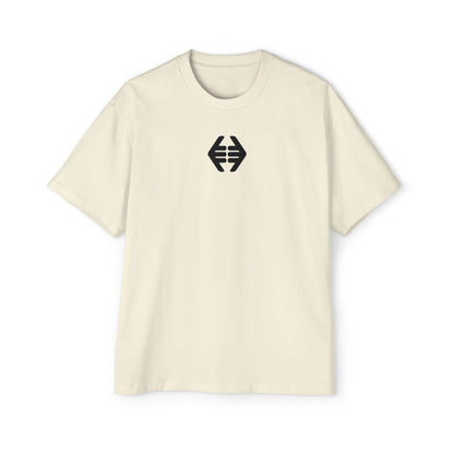 Lokal Vibes - Double Shaka Oversized Tee — Minimalist Black Hand Emblem Graphic T-Shirt