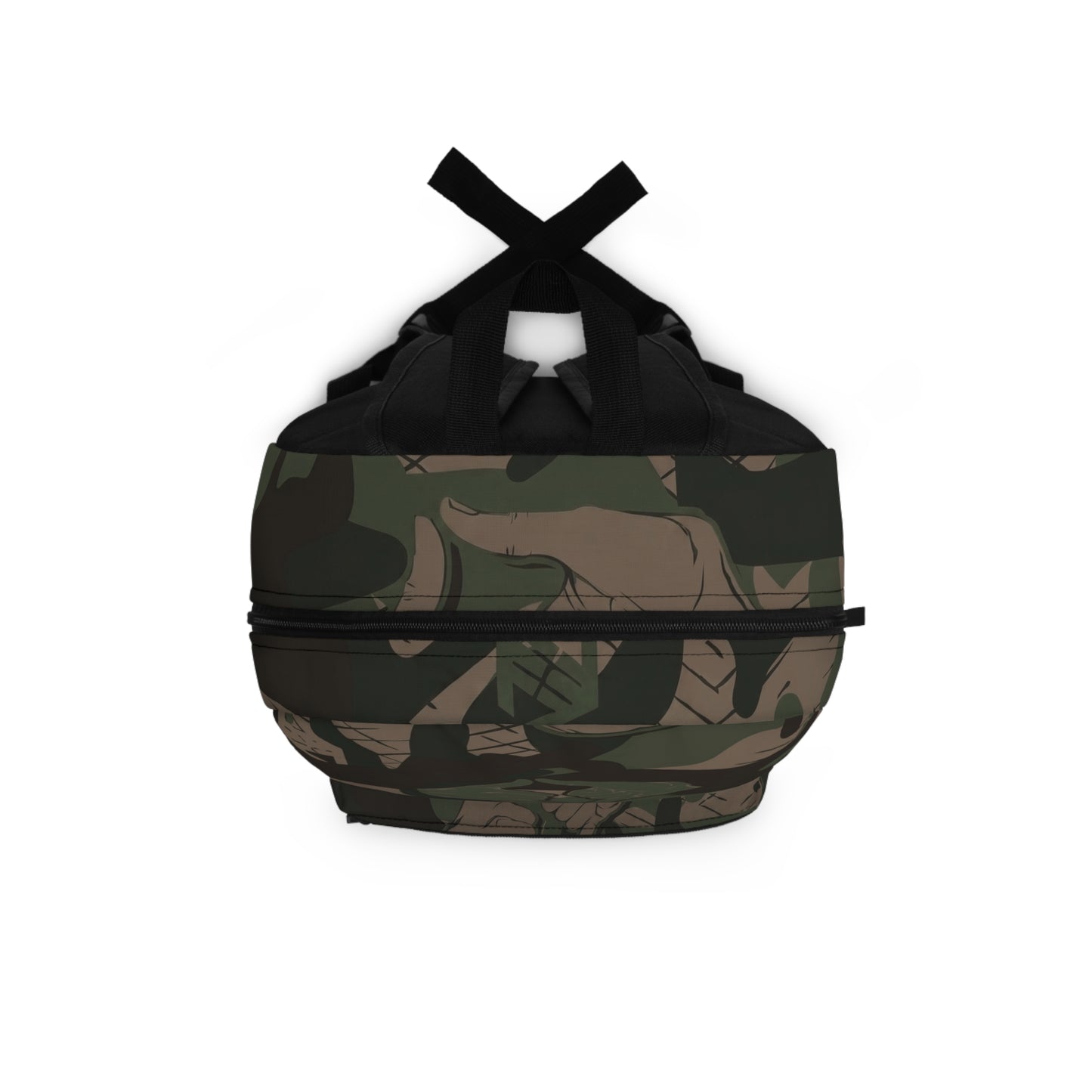 Double Shaka - Camo Leaf Backpack — Rugged Military Green Woodland Pattern School & Travel Bag