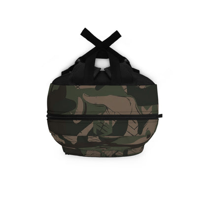 Double Shaka - Camo Leaf Backpack — Rugged Military Green Woodland Pattern School & Travel Bag