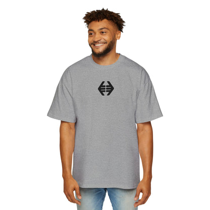 Lokal Vibes - Double Shaka Oversized Tee — Minimalist Black Hand Emblem Graphic T-Shirt