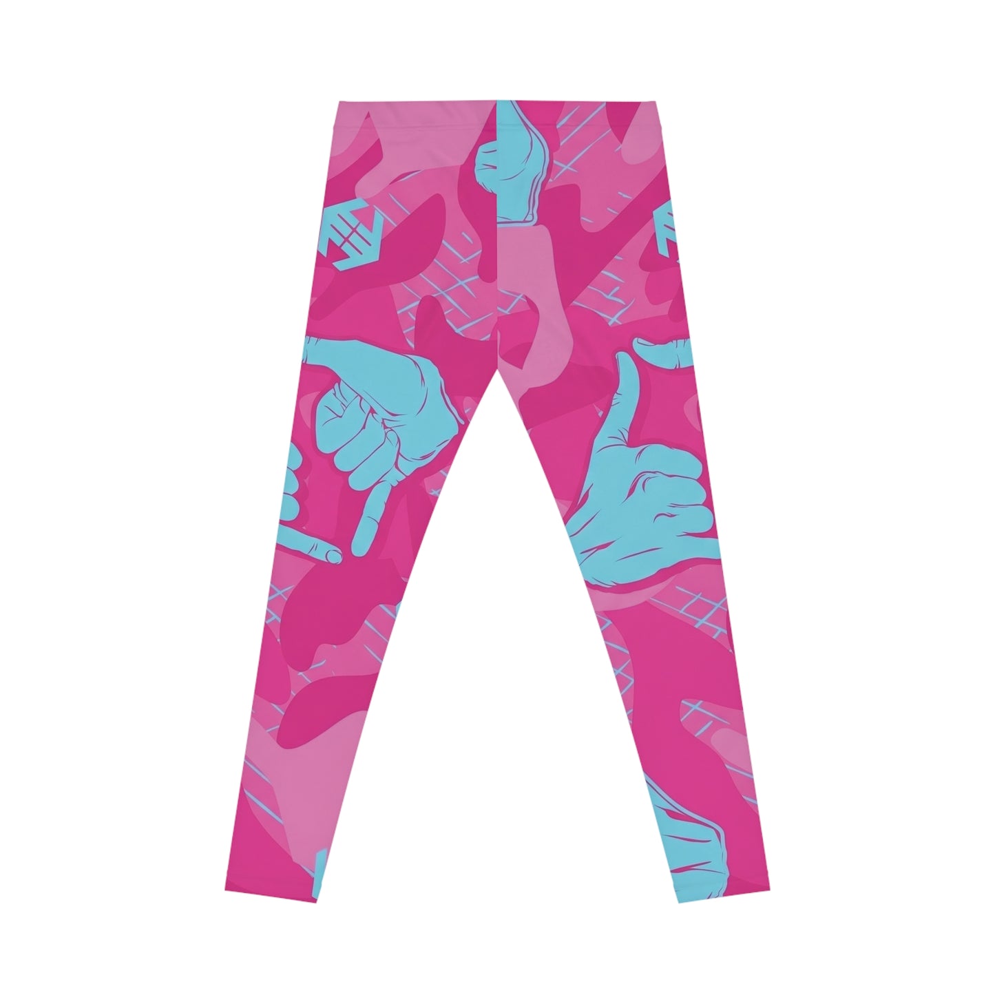Double Shaka Leggings - Bold All-Over Print Activewear