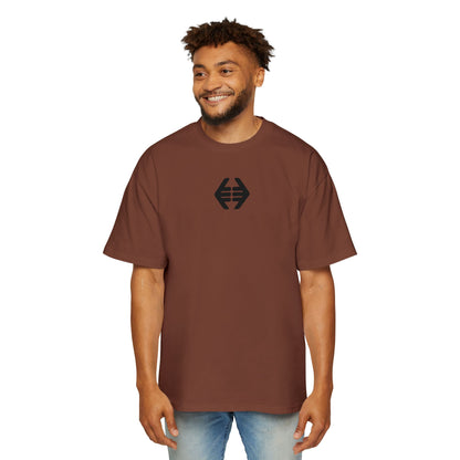Lokal Vibes - Double Shaka Oversized Tee — Minimalist Black Hand Emblem Graphic T-Shirt