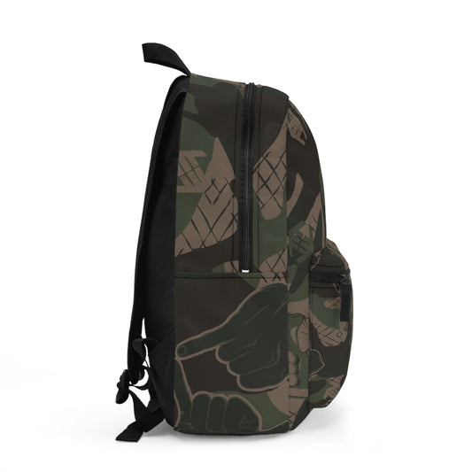 Double Shaka - Camo Leaf Backpack — Rugged Military Green Woodland Pattern School & Travel Bag
