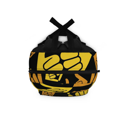 Aloha Shaka - Shaka Hand Pattern Backpack — Yellow Surf Vibe School Bag