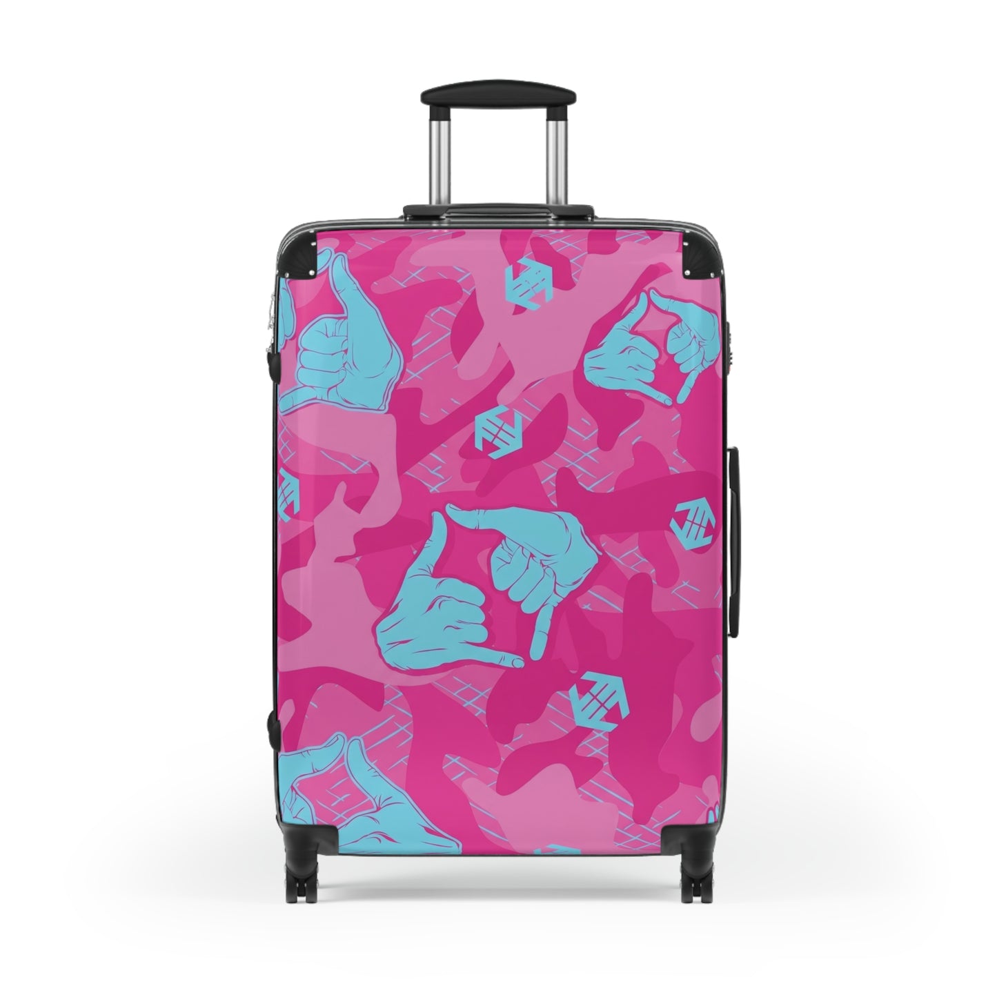 Double Shaka - Pattern Carry-On Suitcase — Tropical Surf Travel Luggage