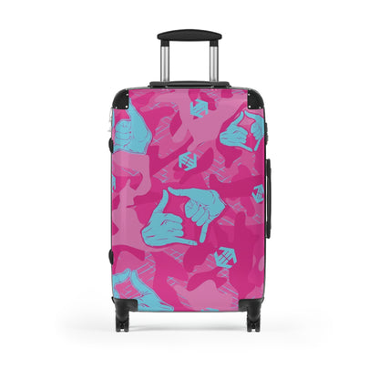 Double Shaka - Pattern Carry-On Suitcase — Tropical Surf Travel Luggage