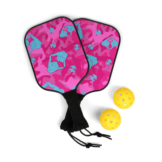 Premium Pickleball Set 'Double Shaka Camo'
